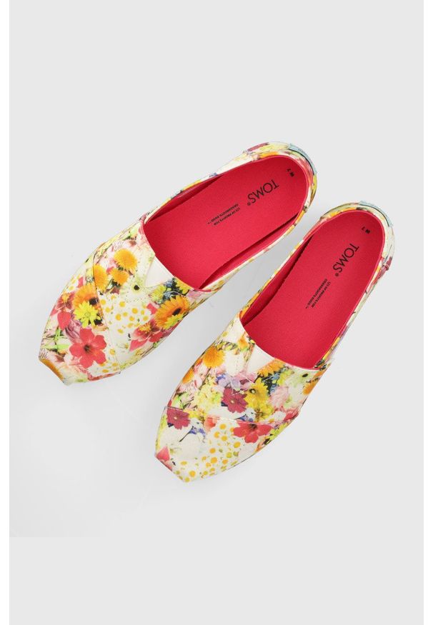 Toms espadryle Alpargata. Materiał: materiał. Obcas: na obcasie. Wysokość obcasa: niski
