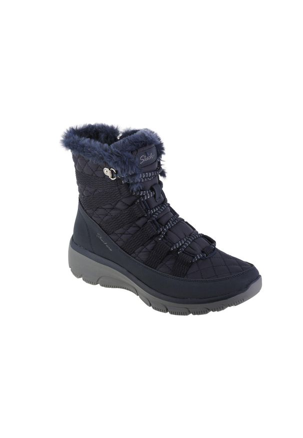 skechers - Buty zimowe damskie, Skechers Relaxed Fit - Easy Going - Moro Street. Kolor: niebieski. Wzór: moro. Sezon: zima. Styl: street