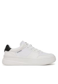 Karl Lagerfeld - KARL LAGERFELD Sneakersy KL54025 Biały. Kolor: biały. Materiał: zamsz, skóra