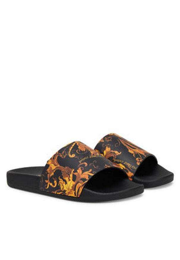 Versace Jeans Couture Klapki 79VA3SQ3 Czarny. Kolor: czarny