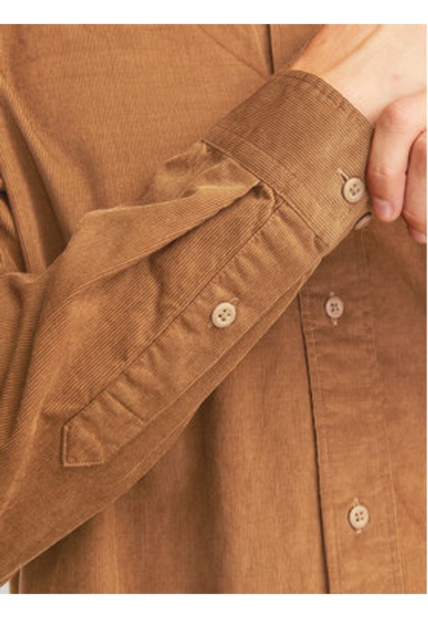 Jack & Jones Koszula Cregent 12260725 Brązowy Comfort Fit. Kolor: brązowy. Materiał: bawełna