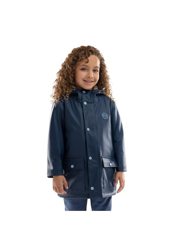 Dziewczęca wodoodporna kurtka przeciwdeszczowa Lifestyle SIROKO Planet-G. Kolor: niebieski. Materiał: tkanina