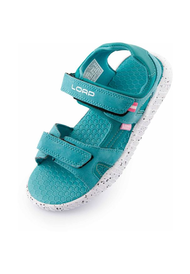 ZONE PERFECT - Sandały dziecięce LOAP Veos Kid niebieskie/fluo koral roz.34. Okazja: na co dzień. Kolor: czerwony, niebieski, wielokolorowy, różowy