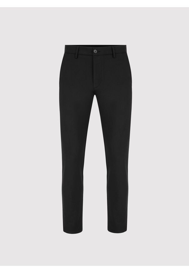 Pako Lorente - PAKO LORENTE – Casualowe czarne spodnie męskie. Okazja: na co dzień. Kolor: czarny. Materiał: poliester, elastan, wiskoza. Wzór: gładki. Sezon: jesień. Styl: casual