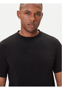 Karl Lagerfeld - KARL LAGERFELD T-Shirt 755051 554235 Czarny Regular Fit. Typ kołnierza: dekolt w karo. Kolor: czarny. Materiał: bawełna #5