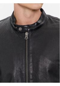Pepe Jeans Kurtka skórzana Vonn PM402878 Czarny Regular Fit. Kolor: czarny. Materiał: skóra #6