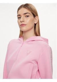 Guess Bluza Kiara V4GQ15 FL04P Różowy Regular Fit. Kolor: różowy. Materiał: bawełna, syntetyk #4