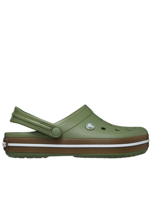 Klapki męskie Crocs Crocband Gum Clog 212756-3BX - zielone. Kolor: zielony. Materiał: guma. Sezon: lato. Styl: sportowy
