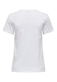 only - ONLY T-Shirt 15306571 Biały Regular Fit. Kolor: biały. Materiał: bawełna #5