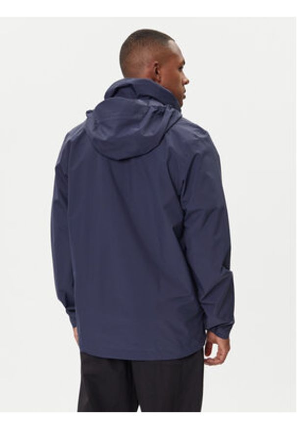 Adidas - adidas Kurtka przeciwdeszczowa Multi Essentials 2L Rain JY0477 Granatowy Regular Fit. Kolor: niebieski. Materiał: syntetyk