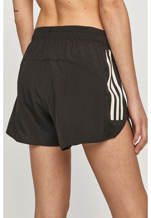 adidas Performance - Szorty. Okazja: na co dzień. Kolor: czarny. Materiał: materiał. Styl: casual