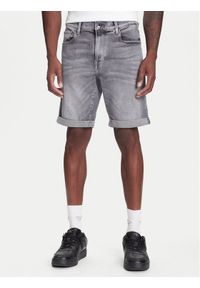 G-Star RAW - G-Star Raw Szorty jeansowe 3301 D10481-D535 Szary Slim Fit. Kolor: szary. Materiał: bawełna