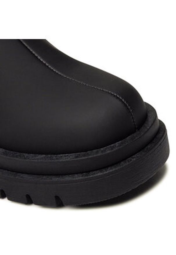 DeeZee Botki WS2601-01 Czarny. Kolor: czarny. Materiał: skóra