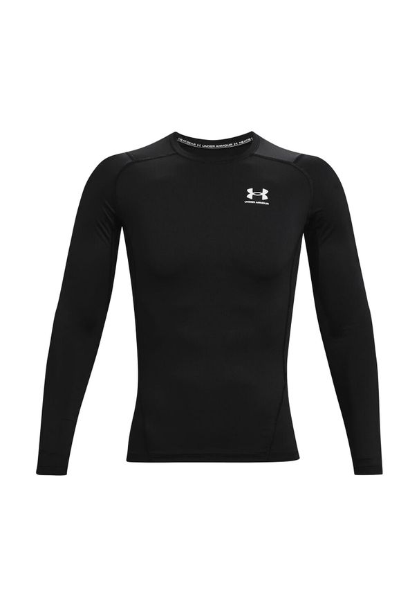 Under Armour - Męska Koszulka Termoaktywna Z Długim Rękawem HeatGear. Kolor: czarny. Długość rękawa: długi rękaw. Długość: długie
