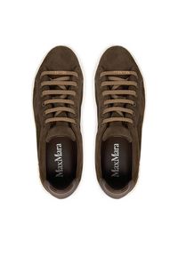 Max Mara Sneakersy 2614761031650 Brązowy. Kolor: brązowy. Materiał: skóra #3