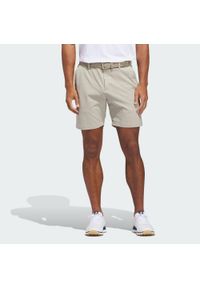 Adidas - Szorty Ultimate 365 7-Inch Set. Kolor: beżowy. Materiał: tkanina. Sport: golf #1