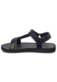 Big-Star - Granatowe Sandały Big Star Męskie Buty Sportowe. Okazja: na spacer, na co dzień. Zapięcie: rzepy. Kolor: niebieski. Materiał: materiał. Sezon: lato. Styl: sportowy #6