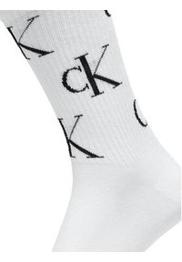 Calvin Klein Zestaw 4 par wysokich skarpet damskich 701229463 Kolorowy. Materiał: materiał, bawełna. Wzór: kolorowy