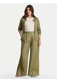 Lauren Ralph Lauren - LAUREN RALPH LAUREN Kardigan Cable 200P14040500 Zielony Regular Fit. Kolor: zielony. Materiał: bawełna #3