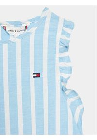 TOMMY HILFIGER - Tommy Hilfiger Sukienka codzienna KG0KG07179 D Niebieski Regular Fit. Okazja: na co dzień. Kolor: niebieski. Materiał: bawełna. Typ sukienki: proste. Styl: casual #3