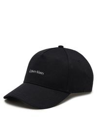Calvin Klein Czapka z daszkiem Must Tpu Logo K60K610525 Czarny. Kolor: czarny. Materiał: bawełna