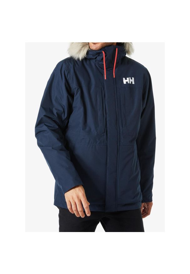 Kurtka zimowa męska Helly Hansen Coastal 3.0 Parka. Kolor: niebieski. Materiał: syntetyk. Sezon: zima. Sport: turystyka piesza