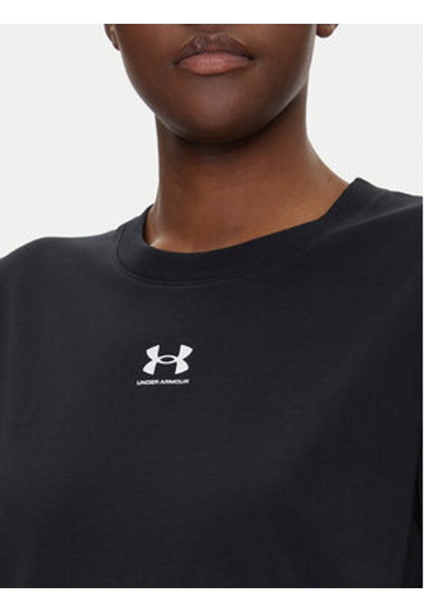 Under Armour Koszulka techniczna Rival Core 1383648 Czarny Regular Fit. Kolor: czarny. Materiał: syntetyk