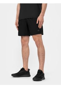4f - Spodenki treningowe szybkoschnące męskie. Kolor: czarny. Materiał: materiał #2