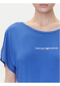 Emporio Armani Sukienka codzienna EW000783 AF12192 UA012 Niebieski Regular Fit. Okazja: na co dzień. Kolor: niebieski. Materiał: wiskoza. Typ sukienki: proste. Styl: casual #4