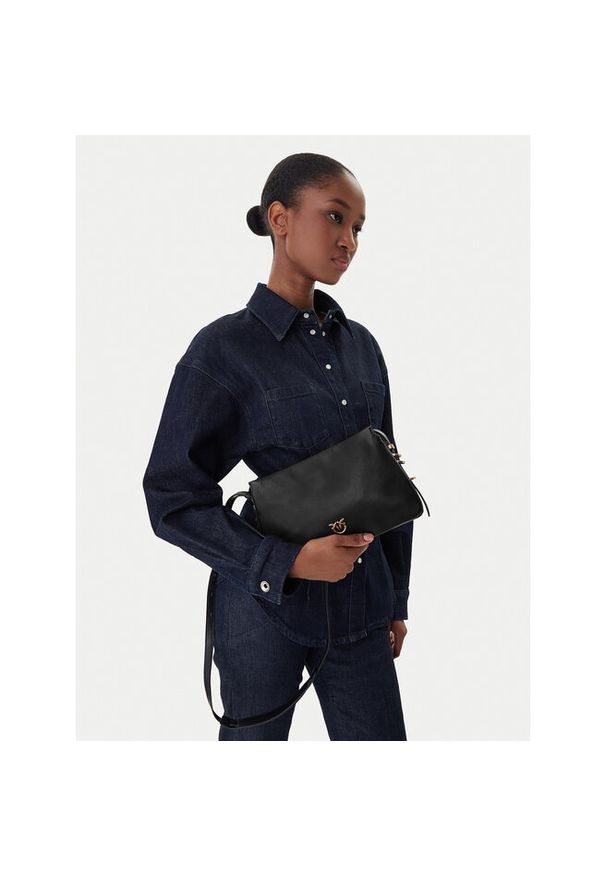 Pinko - Torebka PINKO. Kolor: czarny