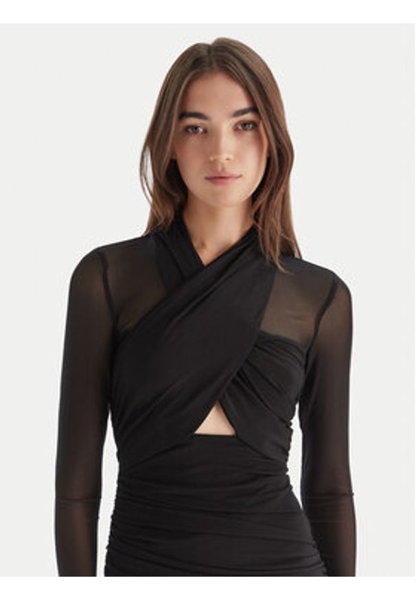 BARDOT - Bardot Sukienka wieczorowa Veria 59987DB Czarny Slim Fit. Kolor: czarny. Materiał: syntetyk. Styl: wizytowy