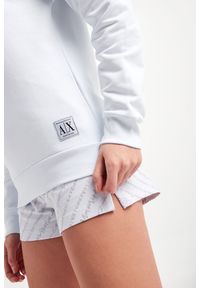 Armani Exchange - Bluza damska ARMANI EXCHANGE. Materiał: tkanina, bawełna. Długość rękawa: długi rękaw. Długość: długie. Wzór: aplikacja #4