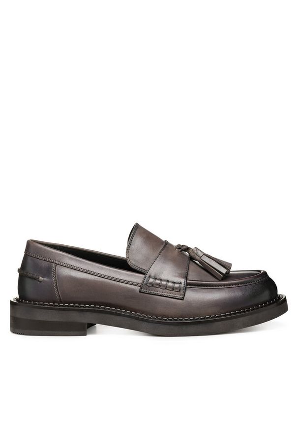 Loafersy Geox. Kolor: brązowy