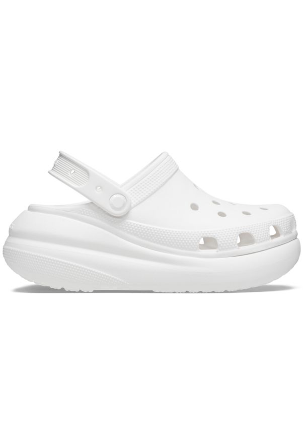 Buty do chodzenia damskie Crocs Classic Crush Clog. Kolor: biały. Materiał: syntetyk, materiał, guma. Styl: sportowy