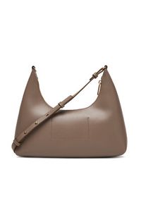 Calvin Klein Torebka Foil Logo Conv Shoulder Bag LV04F3272G Beżowy. Kolor: beżowy. Materiał: skórzane #3