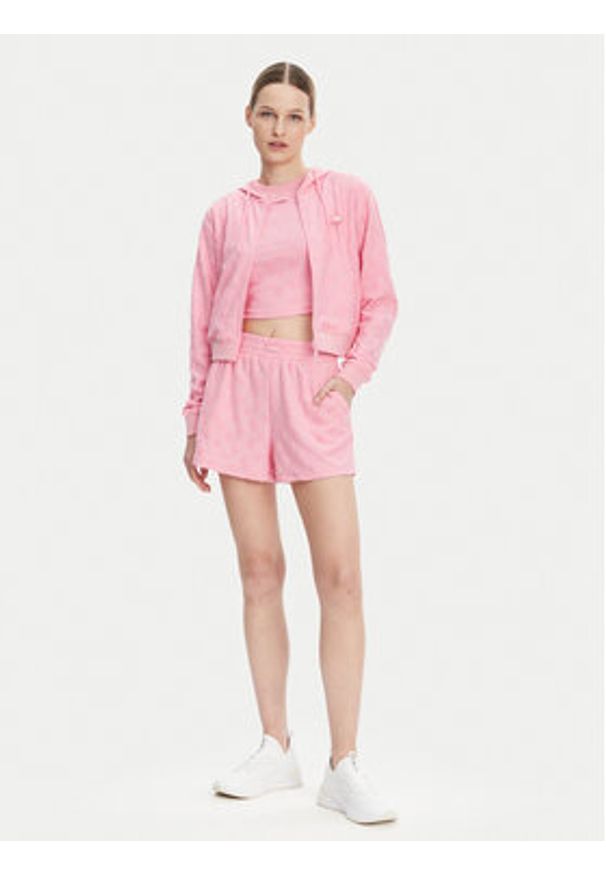 Guess Bluza V5GQ00 KCT02 Różowy Regular Fit. Kolor: różowy. Materiał: syntetyk