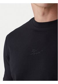 Karl Lagerfeld - KARL LAGERFELD T-Shirt 755047 562235 Granatowy Regular Fit. Typ kołnierza: dekolt w karo. Kolor: niebieski. Materiał: bawełna #5