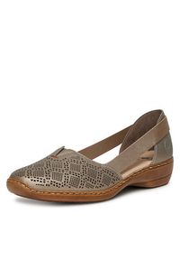 Rieker Półbuty CEO-41351-90 Beżowy. Kolor: beżowy. Materiał: skóra, syntetyk #5