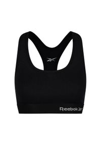 Reebok - Sportowy Top Damski Steffi. Kolor: czarny. Styl: sportowy