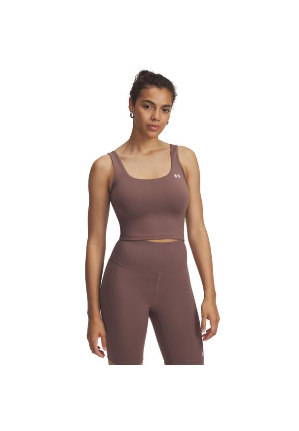 Damski tank top Under Armour Motion. Kolor: brązowy. Sport: fitness