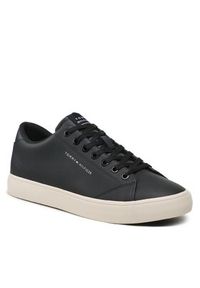 TOMMY HILFIGER - Tommy Hilfiger Sneakersy Th Hi Vulc Core Low Lth FM0FM04687 Czarny. Kolor: czarny. Materiał: skóra