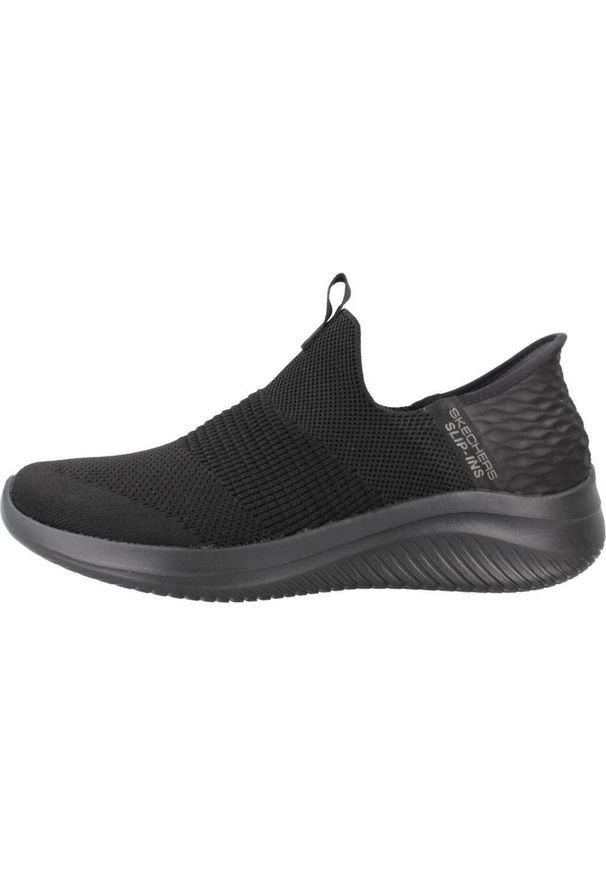 skechers - Buty do chodzenia damskie Skechers Slip-ins: Ultra Flex 3.0. Kolor: czarny. Materiał: tkanina. Szerokość cholewki: normalna. Sport: turystyka piesza