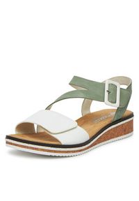 Rieker Sandały V3660-52 Zielony. Kolor: zielony. Materiał: syntetyk, materiał #3