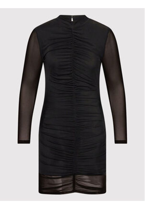 Glamorous Sukienka koktajlowa TM0609 Czarny Slim Fit. Kolor: czarny. Materiał: syntetyk. Styl: wizytowy