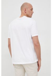 PAUL & SHARK - Paul&Shark t-shirt bawełniany kolor biały z nadrukiem. Kolor: biały. Materiał: bawełna. Wzór: nadruk