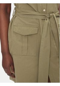 Gaudi Sukienka koszulowa 511BD15016 Zielony Regular Fit. Kolor: zielony. Materiał: bawełna. Typ sukienki: koszulowe #3