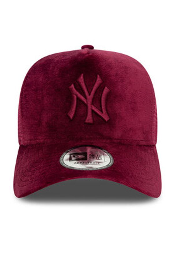 New Era Czapka z daszkiem New York Yankees Velour 60595364 Bordowy. Kolor: czerwony. Materiał: materiał, poliester