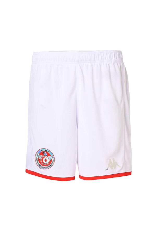 Kappa - Szorty dla dzieci Tunisie Kombat Ryder 2024. Kolor: czerwony, biały, wielokolorowy. Styl: młodzieżowy, elegancki, sportowy