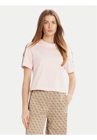 Guess T-Shirt 144851 Różowy Classic Fit. Kolor: różowy. Materiał: bawełna