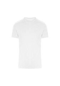 JUST COOL - Miejska Koszulka Fitness Unisex Dla Dorosłych. Kolor: biały. Sport: fitness